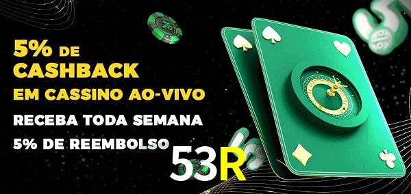 Promoções do cassino ao Vivo 53R